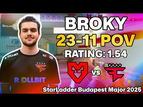 ☢️ BROKY POV: NUKE AWP TAKEOVER vs MOUZ! | QUARTER FINAL StarLadder Budapest Major 2025