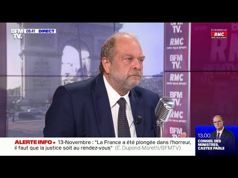 Eric Dupond-Moretti répond aux questions de Jean-Jacques Bourdin
