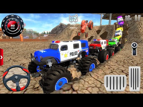 Juegos De Carros - Off-Road Impossible US Police Monster Truck Driving #1 - Android GamePlay [FHD]