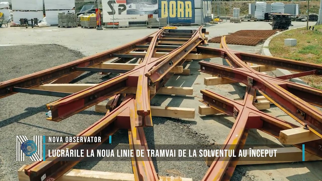 Lucrările la noua linie de tramvai de la Solventul au început