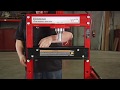 Strongway Hydraulic Shop Press With Gauge 20 Ton Capacity