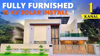 FULLY FURNISHED House Tour Luxury 1 Kanal House for Sale in Bahria Town Islamabad | with Solar Panel