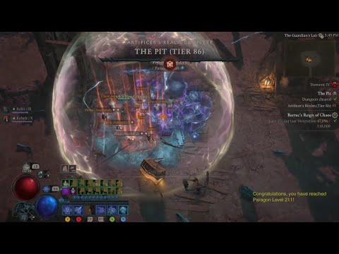 Pit 86 Clear, Ball Lightning Sorcerer Paragon 210, S10 - MaxrollGG Eng Game/ Pit Push Build