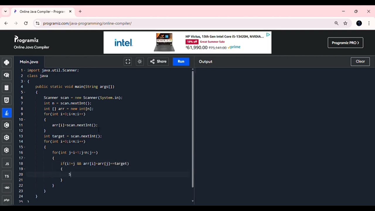Day 1 - 100 days Java coding challenge