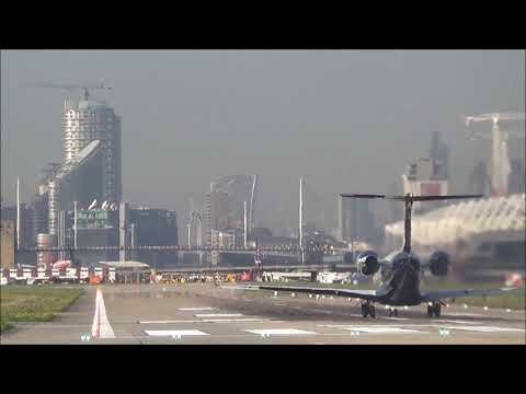 Takeoff from London City Airport - LCY