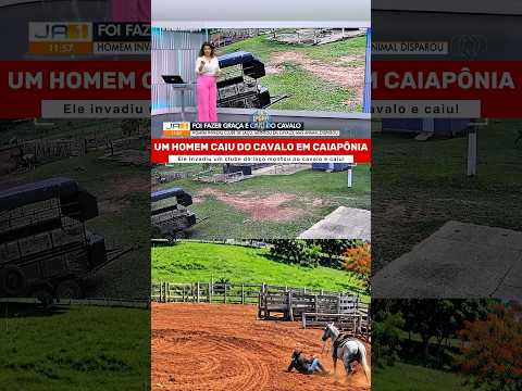INVADIU CLUBE DO LAÇO, #iporá MONTOU NO CAVALO E CAIU!
