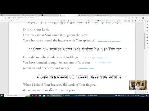 Tehillim Chapter 8