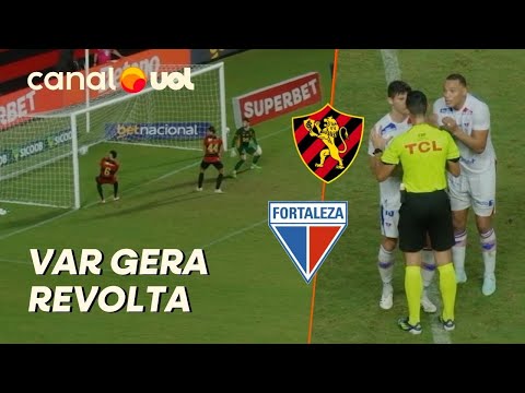SPORT 0 X 0 FORTALEZA: LANCE POLÊMICO TEM VAR DE 8 MINUTOS E GERA REVOLTA; VEJA