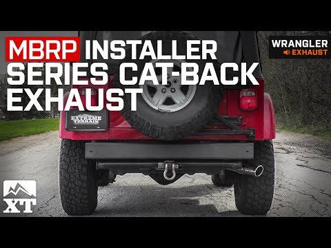 Jeep Wrangler TJ MBRP Installer Series Cat-Back (2000-2006) Exhaust Sound Clip & Install