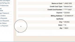 How to Add or Update TollTag Account Payment Information