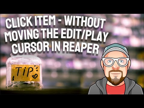 Click Item - Without Moving the Edit/Play Cursor in REAPER