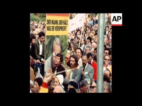 SYND 16 9 78 ELECTION RALLY ADDRESSED BY PARTY LEADER HELMUT KOHL