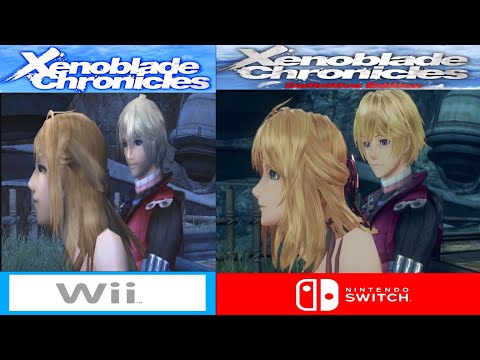 Xenoblade Chronicles: Original vs. Definitive Edition Comparison - Shulk and Fiora