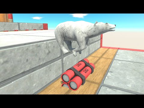 Jump units over dynamite - Animal Revolt Battle Simulator