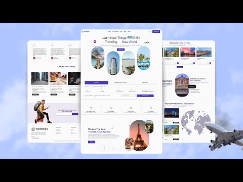 Progettazione di siti Web di viaggi turistici reattivi utilizzando HTML, CSS e JavaScript