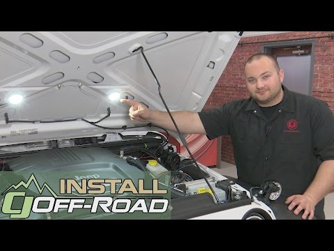 KC HiLiTES Under Hood Lighting Kit LED Cyclone 2-Piece White Installation