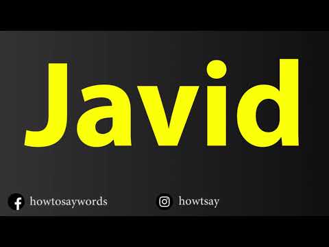 How To Pronounce Javid