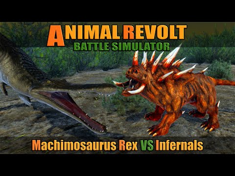 Machimosaurus Rex vs Infernals - Animal Revolt Battle Simulator