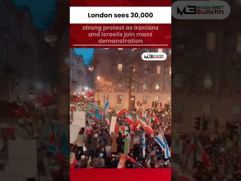 Mass Rally in London Demands Freedom and Human Rights for Iranians