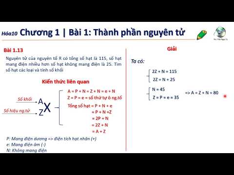 ✔ Hóa10| Hướng dẫnTìm nhanh số hạt, tính A trung bình, viết ký hiệu hóa học (P4)