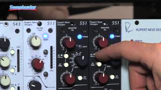 Video thumbnail for Rupert Neve Designs 551 EQ Module - Sweetwater at Winter NAMM 2014 by Sweetwater