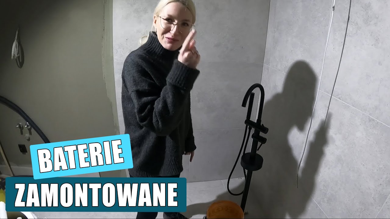 Montaż taniej baterii wannowej stojącej i baterii prysznicowej z deszczownicą