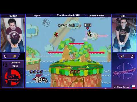 The Comeback 13 ssbm - Rick vs Ruben - Losers Finals