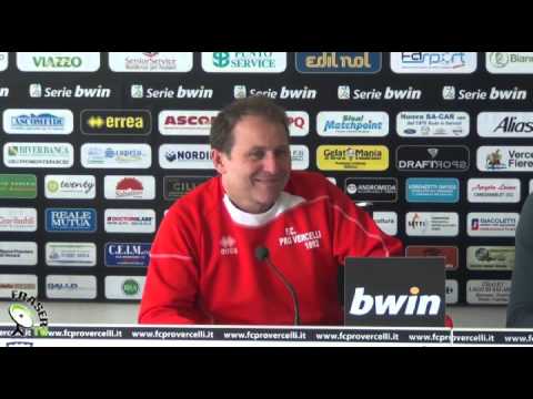 Pro Vercelli-conferenza stampa di Gian Carlo Camolese del 16 11 2012