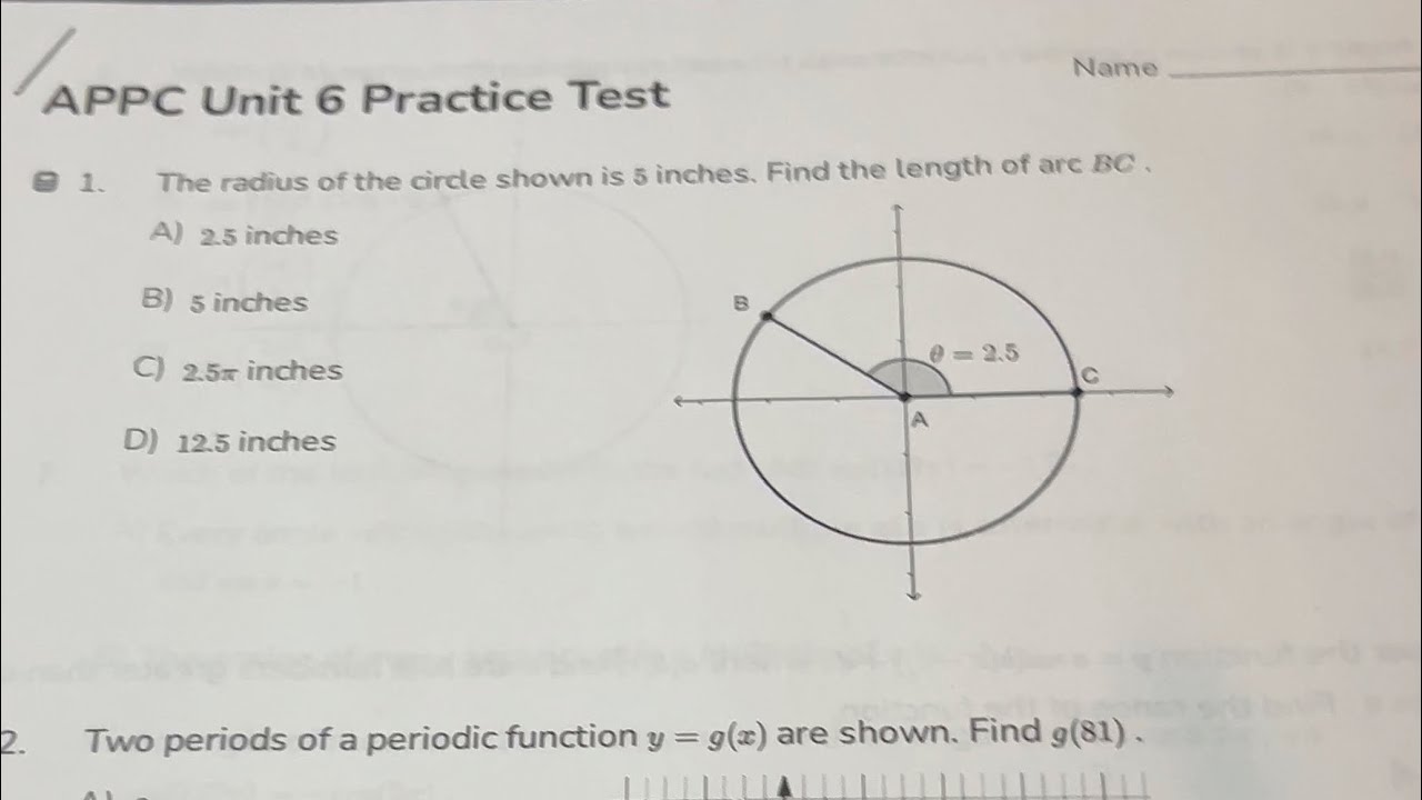 APPC Unit 6 Practice test Q 1-3