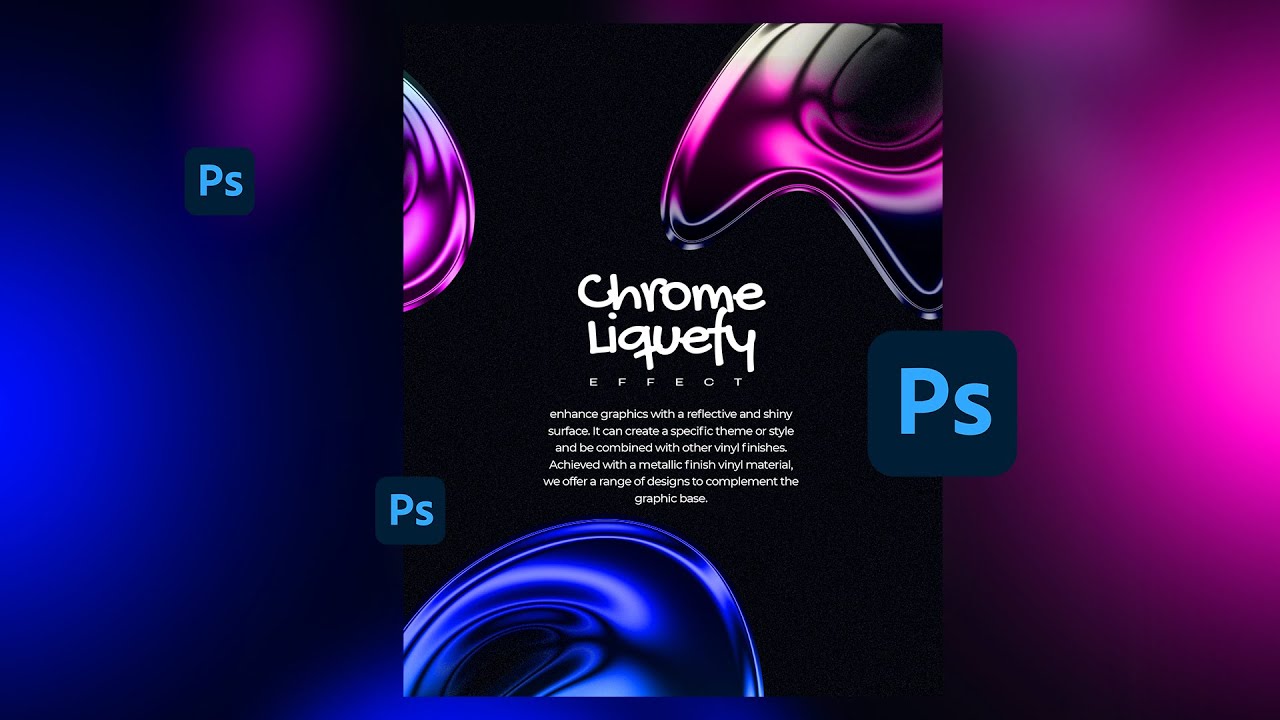 Create a Stunning Chrome Liquefy Effect in Photoshop – Easy Step-by-Step Tutorial!