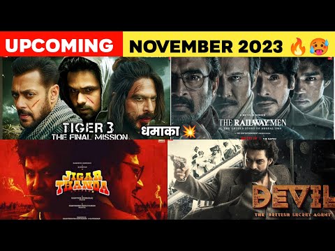 15 Upcoming Movies And Web Series In November 2023 (Hindi) ||Upcoming Bollywood & South Indian Films