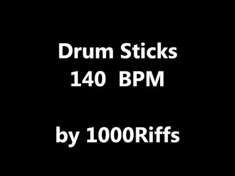 Drum Stick Metronome : 140 BPM - Beats Per Minute