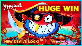 INSANE HUGE WIN on Devil's Lock Slice 'N Dice - HOT NEW SLOT!