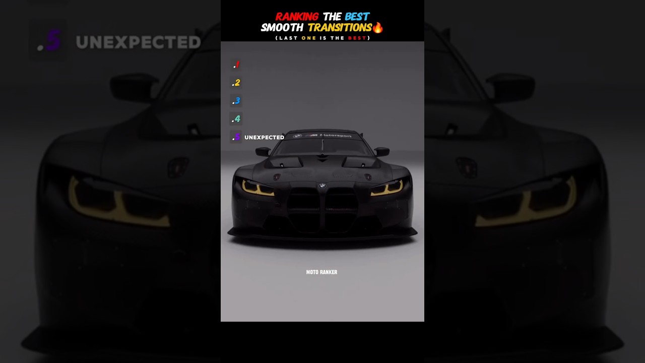 Ranking The Best Smooth Transitions (23) #shorts #transition #ranking #cars