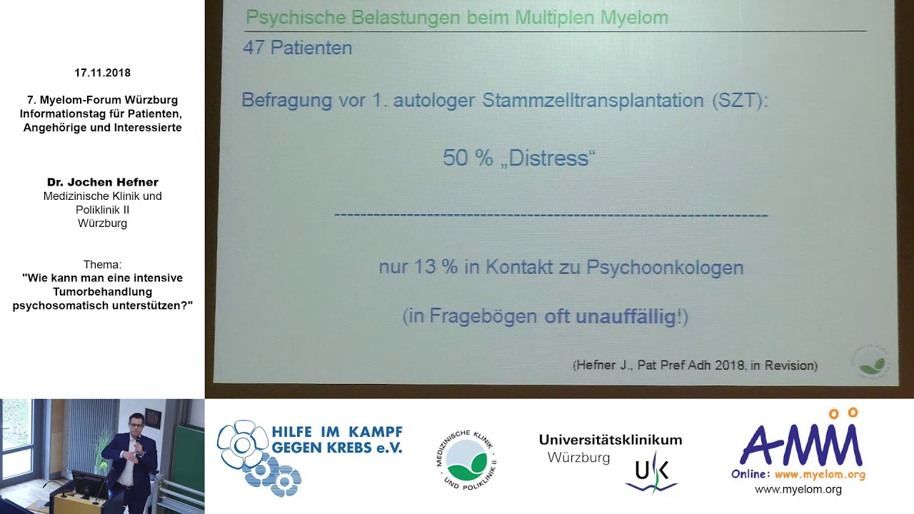 Tumorbehandlung psychosomatisch unterstützen