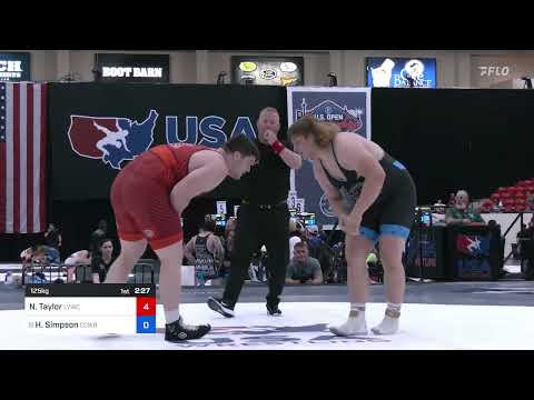 125 Kg Rnd Of 16 - Nathan Taylor, Lehigh Valley Wrestling Club Vs Hayden Simpson, Cowboy RTC 4e25