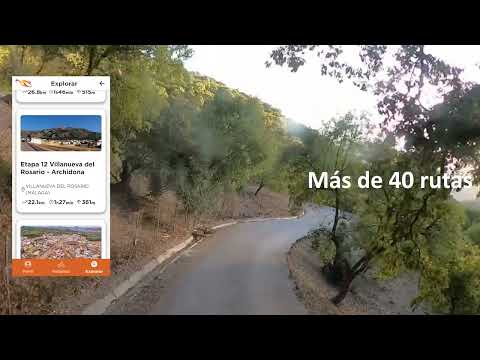 Le Grand Sentier de Malaga  vlo. Site Web et application de suivi d'itinraire