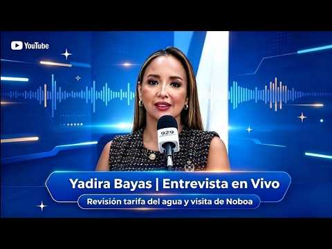 Yadira Bayas revisará tarifa del agua en Santo Domingo y brindo detalles sobre visita de Noboa