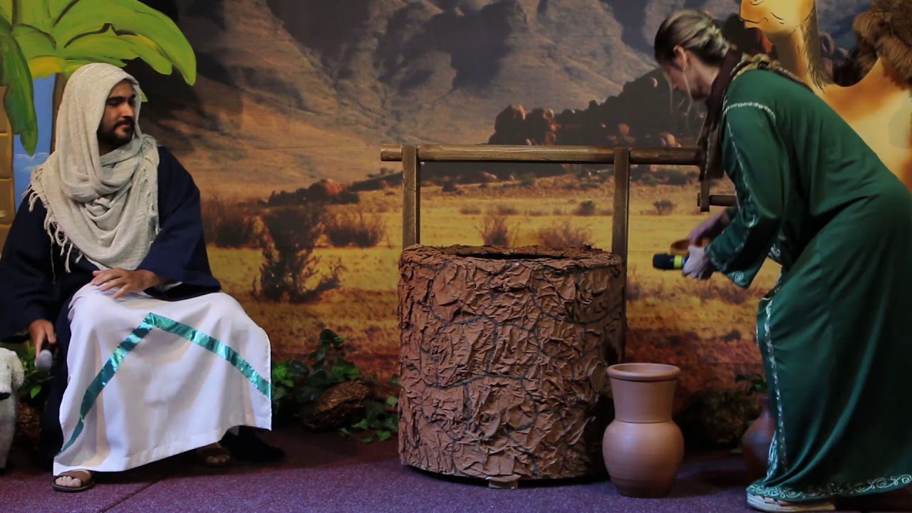 Teatro lição 8 -A sede do coração  Jesus e a mulher Samaritana. A grande Aventura do Filho de Deus