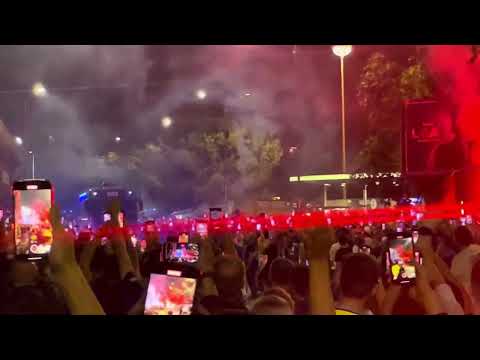 3.10.2023: Inter Benfica arrivo pullman