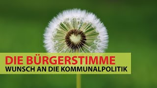 Wunsch an die Kommunalpolitik – Die Meinung eines Bürgers aus dem Burgenlandkreis.