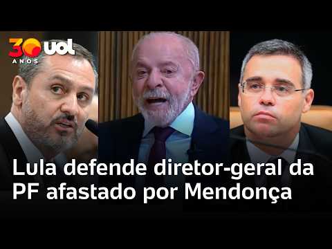 Lula defende diretor-geral da PF afastado por Mendonça: ‘Tem minha total confiança’