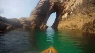 preview picture of video 'Lands End, Sennen Cove Kayak, flat as Glass, weird sea creatures..... Perfect weekend paddle...'