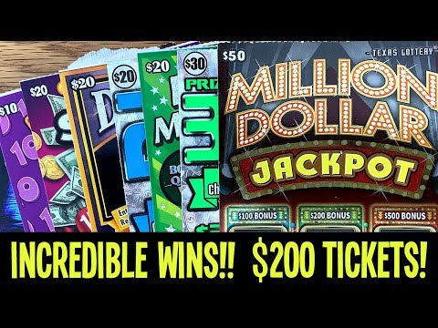 💰💰💰 WOW!! INCREDIBLE LUCK! 🍀 $200 in Texas Lottery...