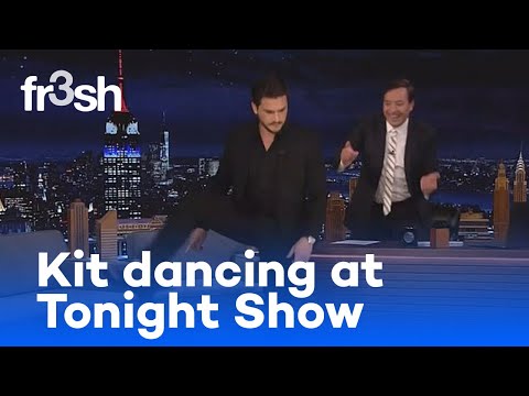 Kit Harington dancing at Tonight Show