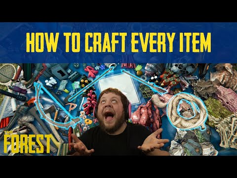 The Forest ULTIMATE CRAFTING GUIDE (All Recipes + Weapon Upgrades)