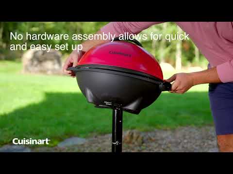 Cuisinart 2-In-1 Outdoor Electric Grill in Red/Black CEG-115 - The Home  Depot