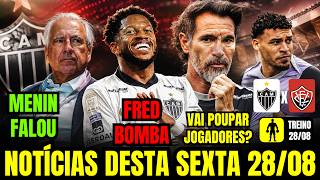 GIRO DO GALO DESTA SEXTA (28/08): MENIN FALA ABERTAMENTE, DESFALQUES E NOVIDADES GALO x VITÓRIA