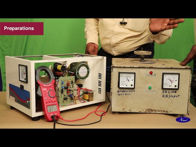 Assemble circuit of voltage stabilizer and UPS 