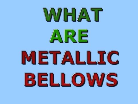 Metallic bellows and its application